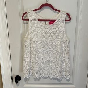 New Lilly Pulitzer for Target White Lace Tank top